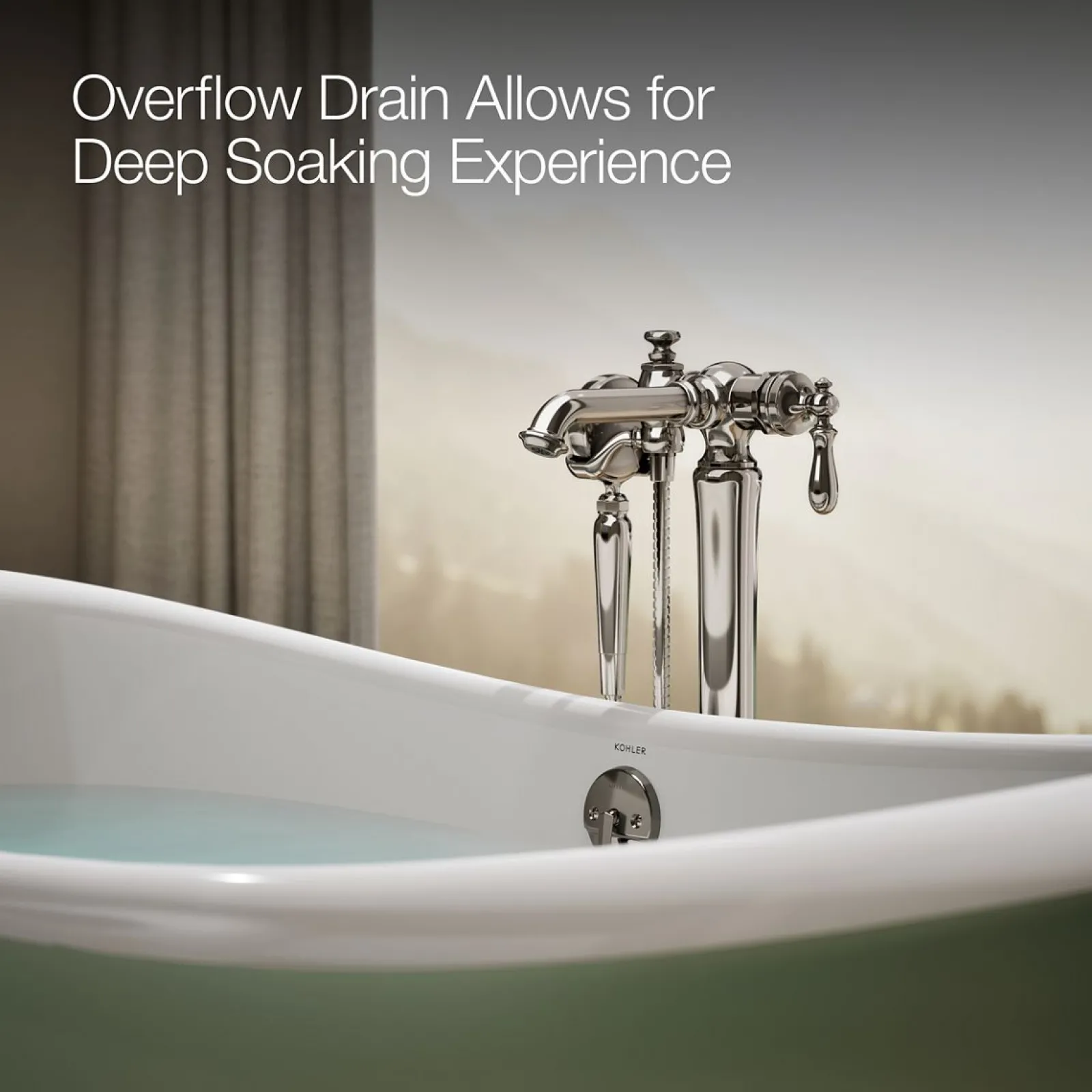 66-1/8" x 32-1/2" freestanding bath^Kohler Discount