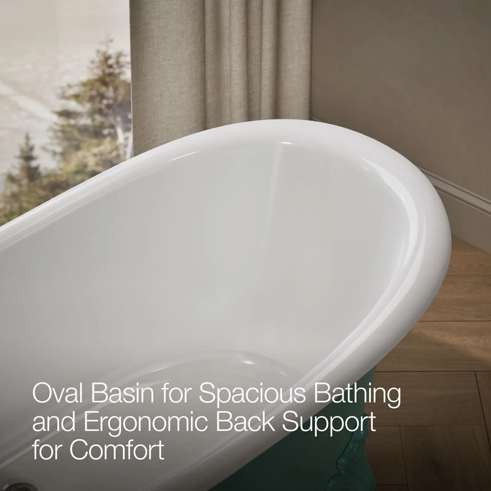 66-1/8" x 32-1/2" freestanding bath^Kohler