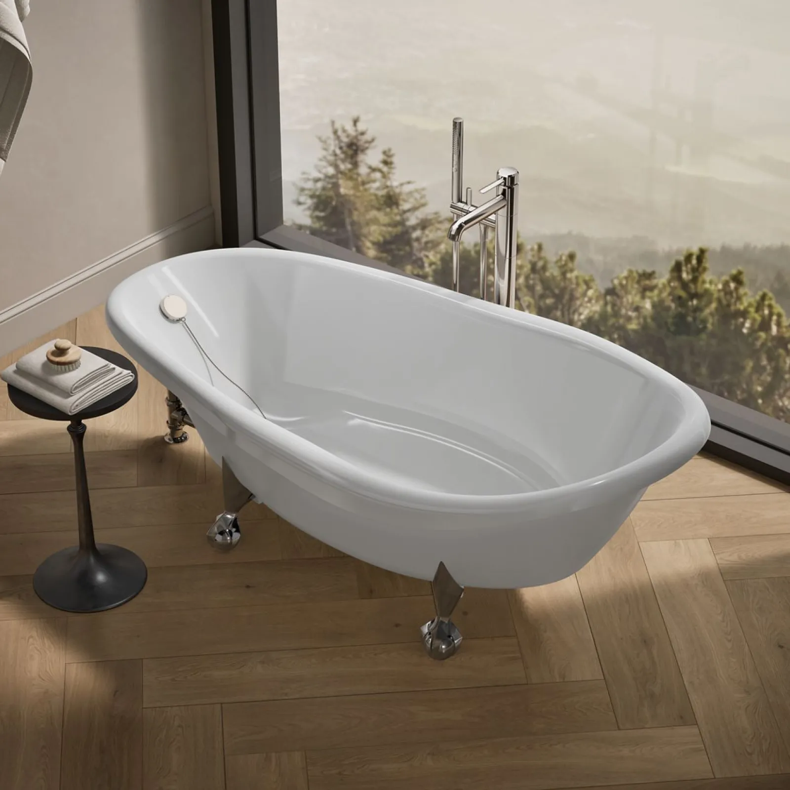 72" x 37-1/2" freestanding bath^Kohler Hot