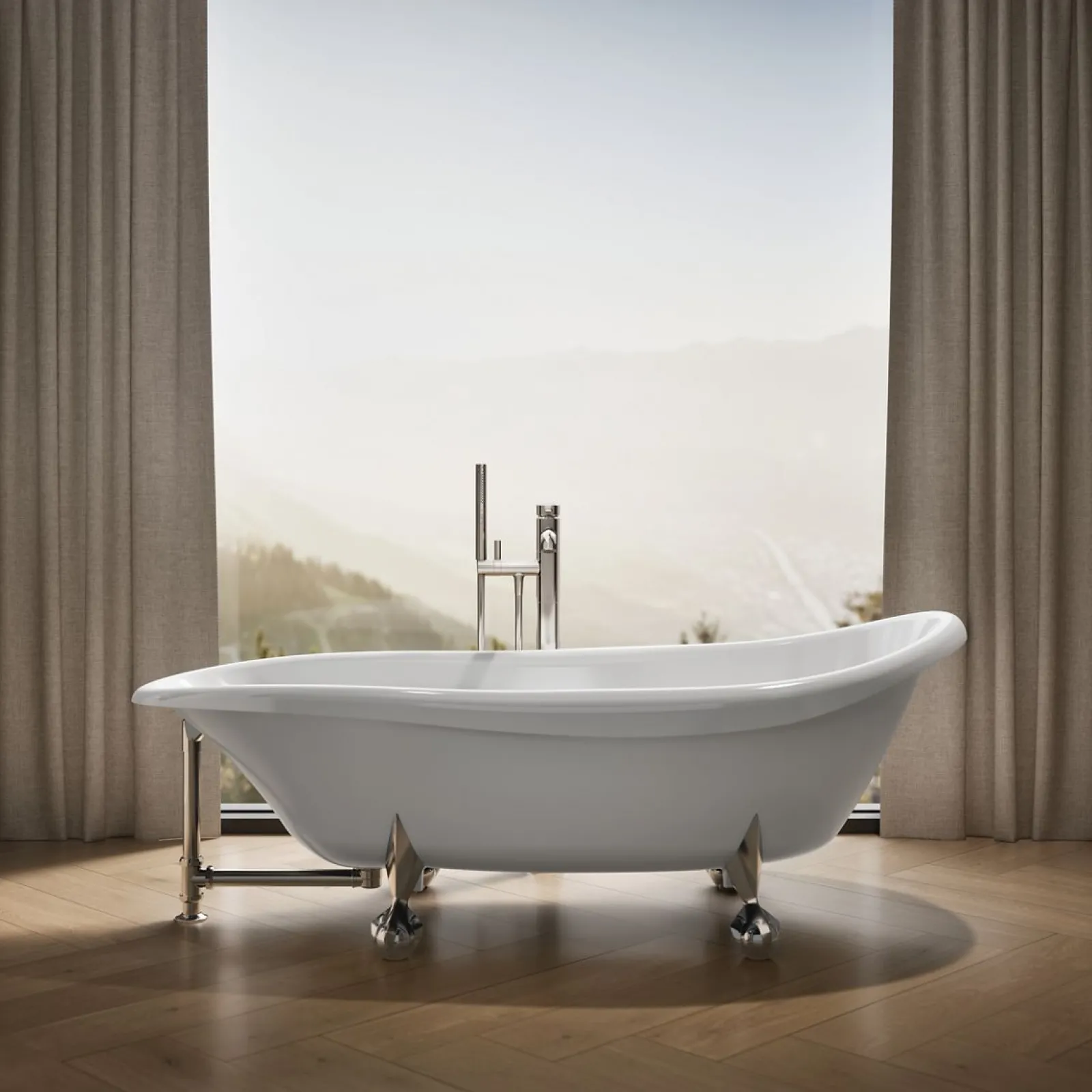 72" x 37-1/2" freestanding bath^Kohler Hot
