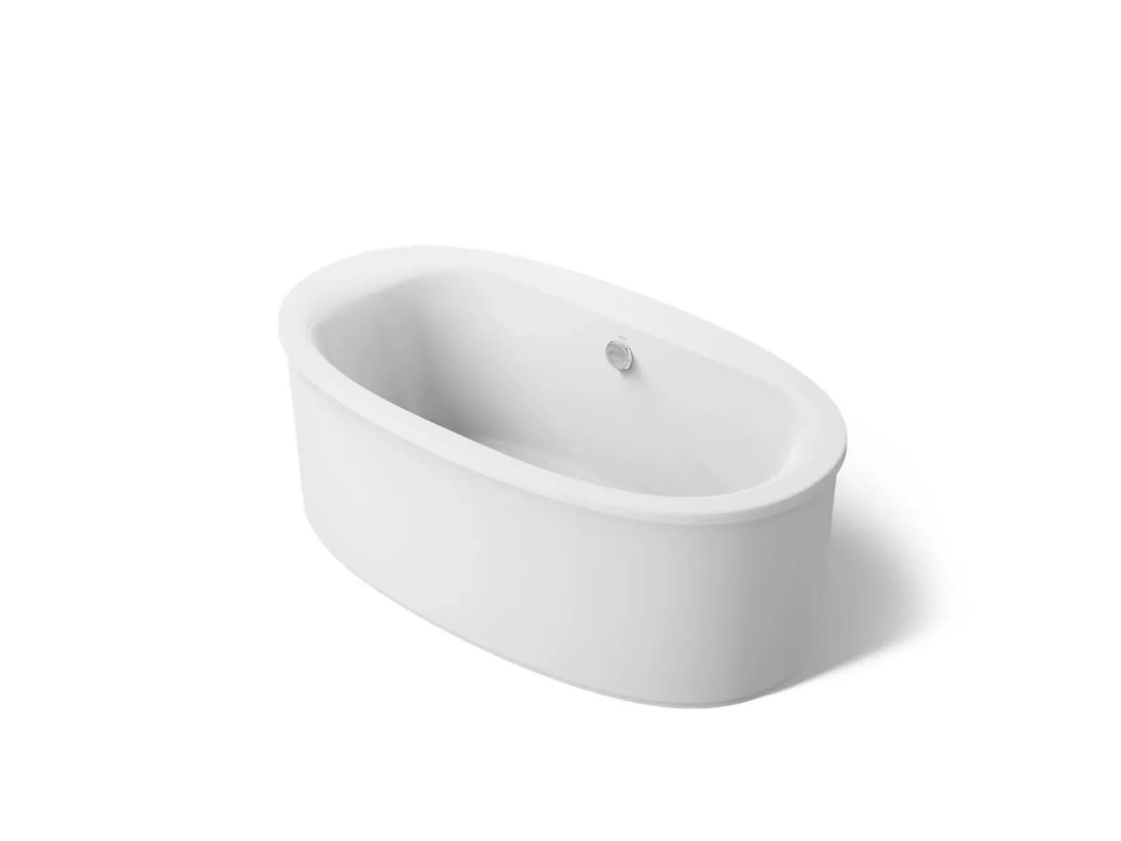 65-1/2" x 35-1/2" freestanding bath, straight shroud^Kohler