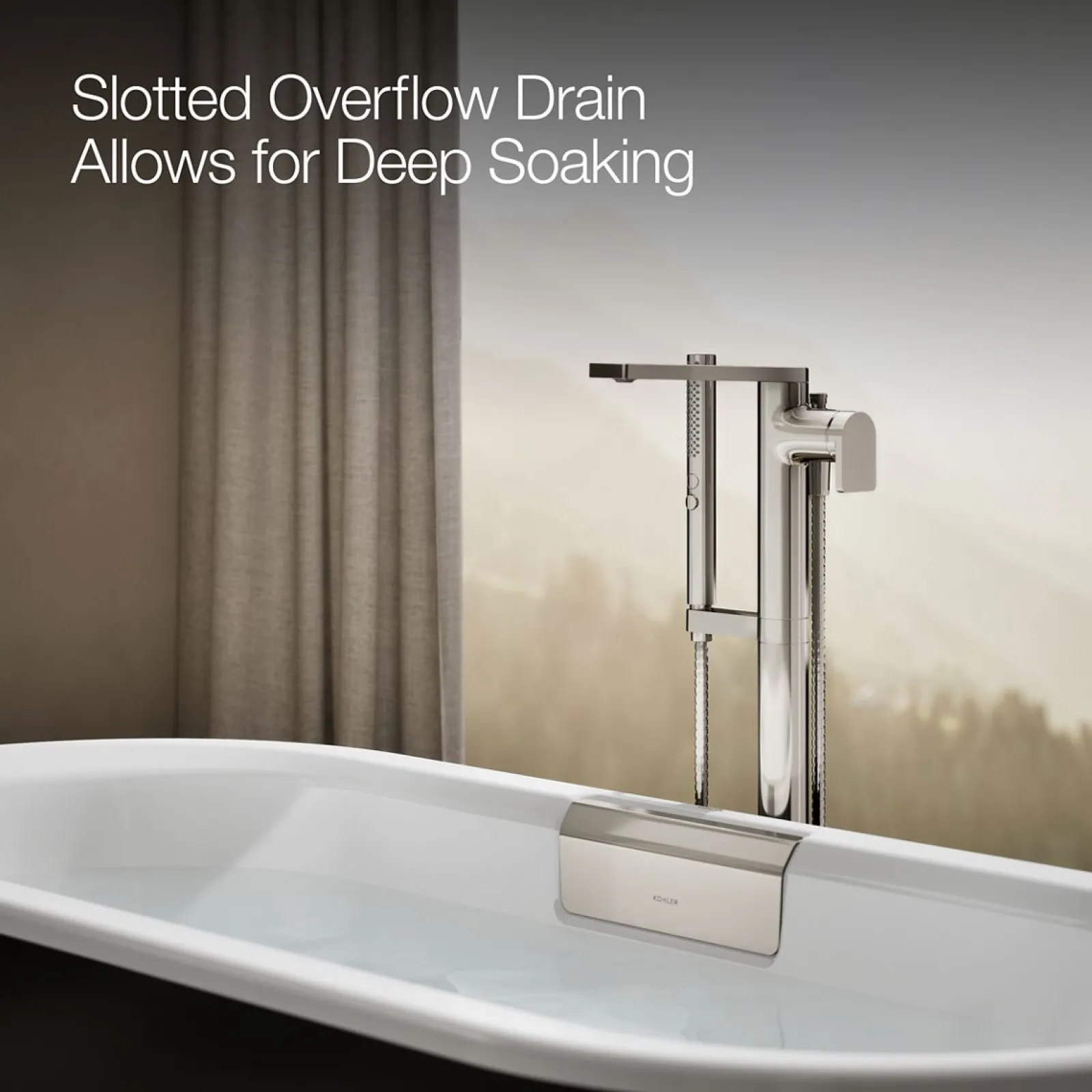 63" x 28-3/8" freestanding bath with base^Kohler Online