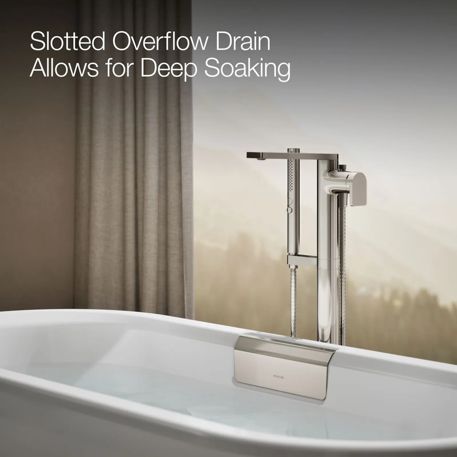 63" x 28-3/8" freestanding bath with base^Kohler New