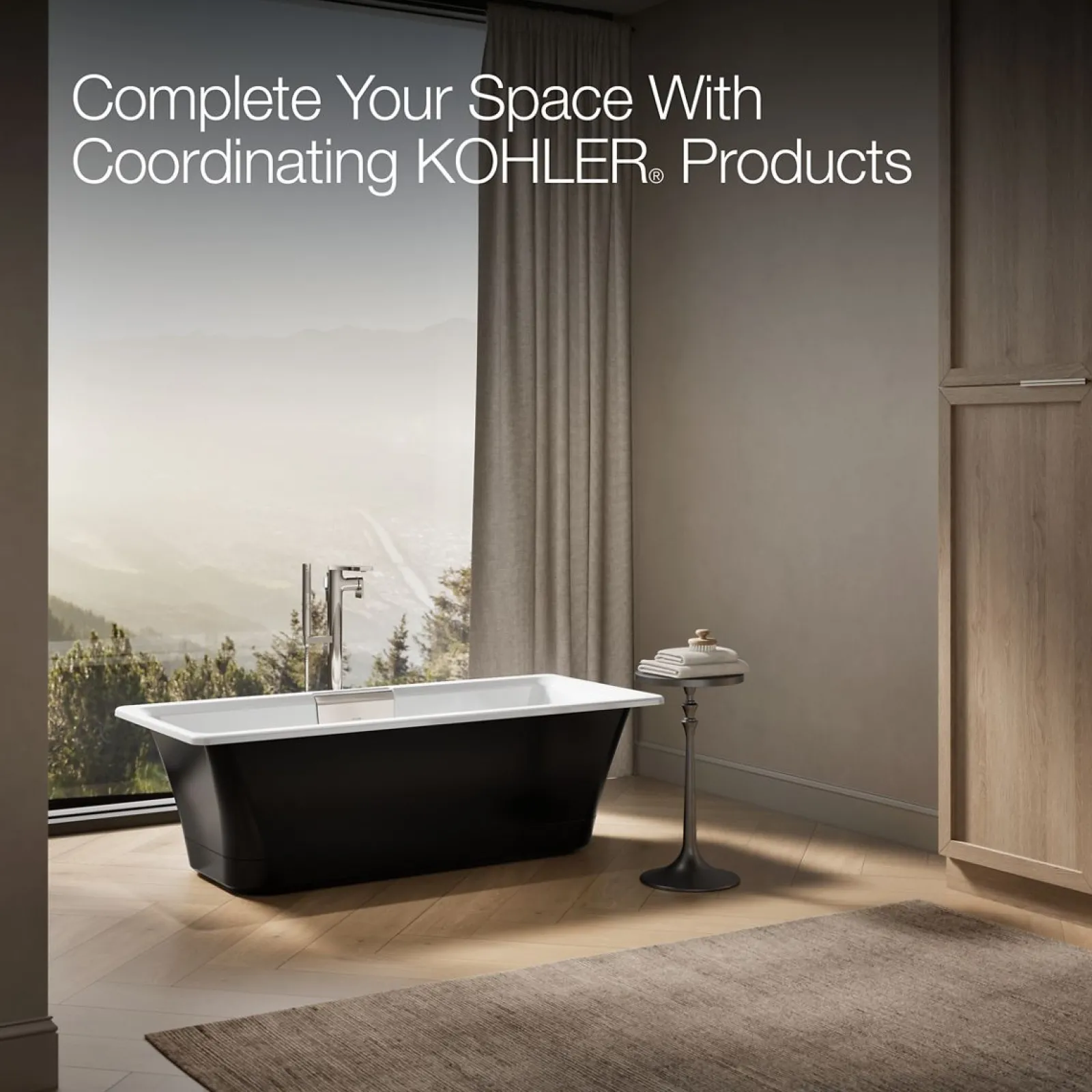63" x 28-3/8" freestanding bath with base^Kohler