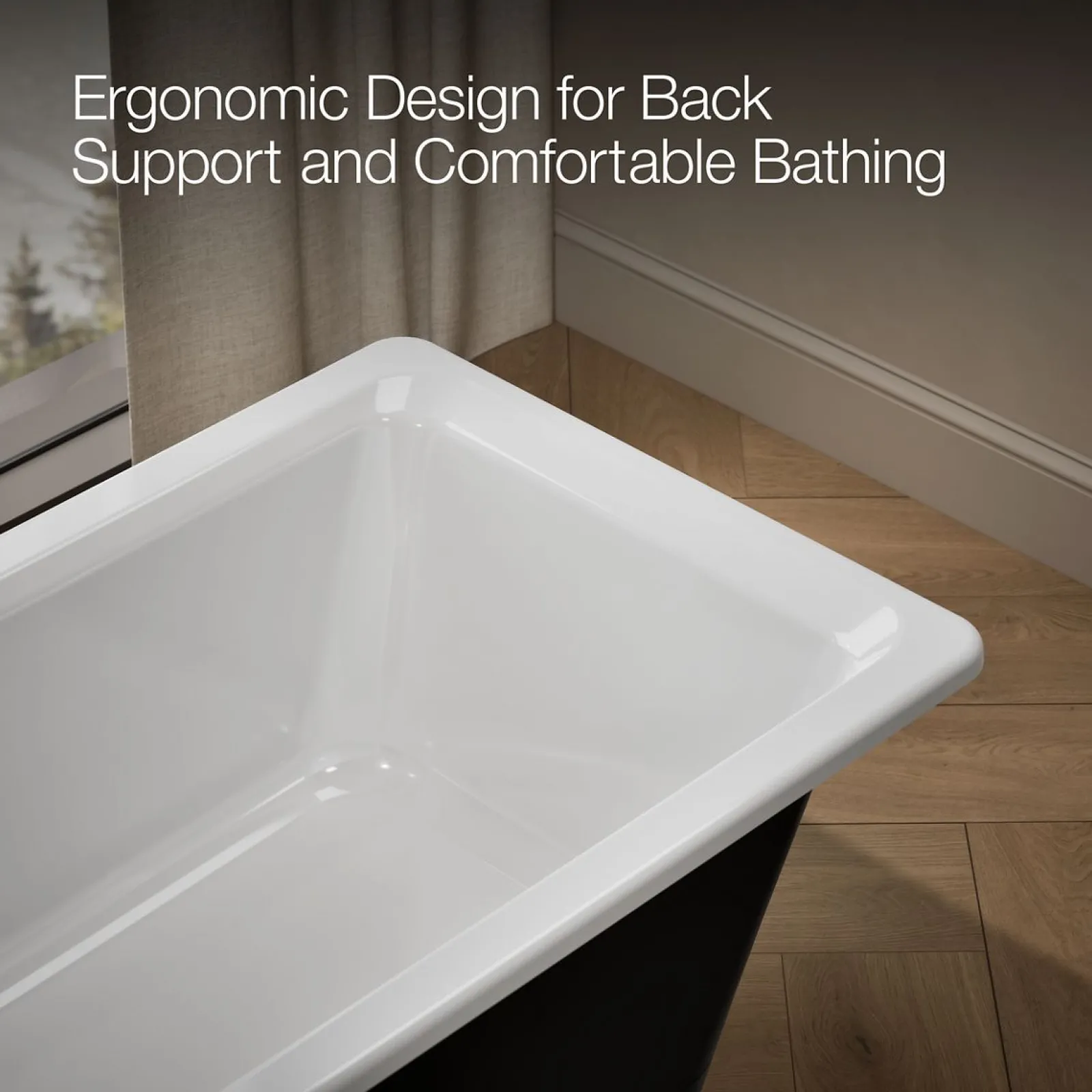 63" x 28-3/8" freestanding bath with base^Kohler