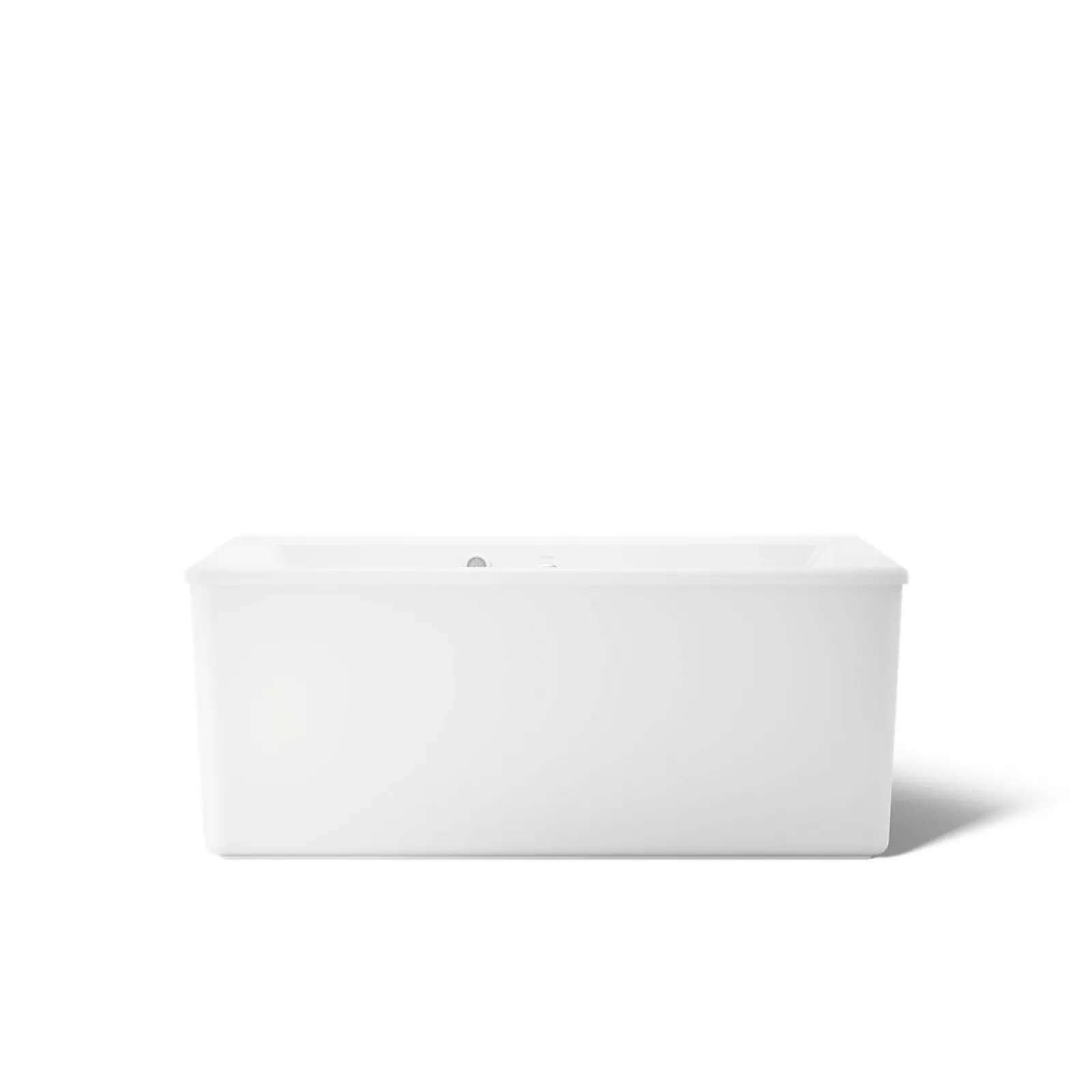 60" x 34" freestanding bath with Bask® heated surface and straight shroud^Kohler