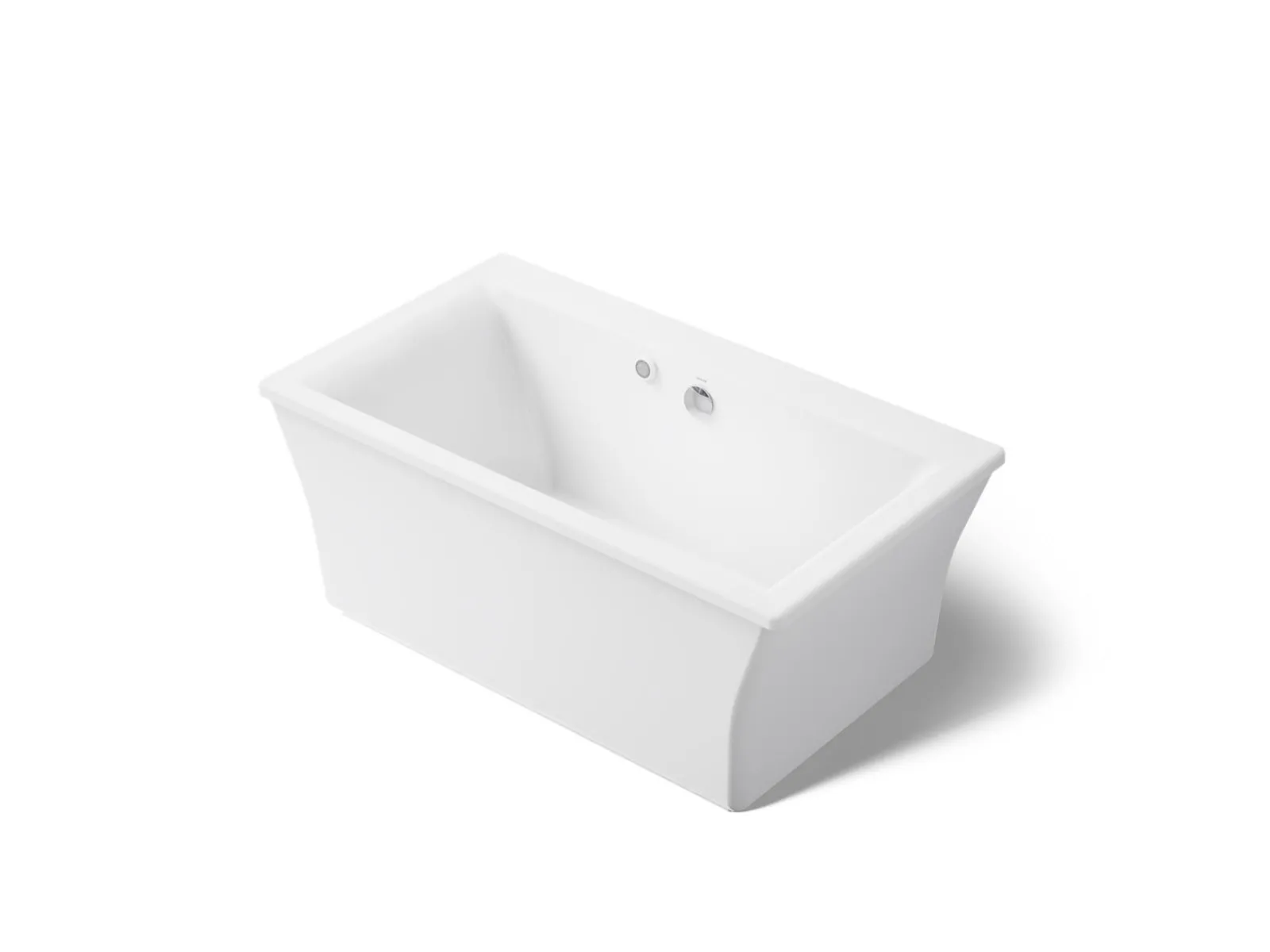 60-1/4" x 34-1/4" freestanding bath with Bask® heated surface and fluted shroud^Kohler Sale