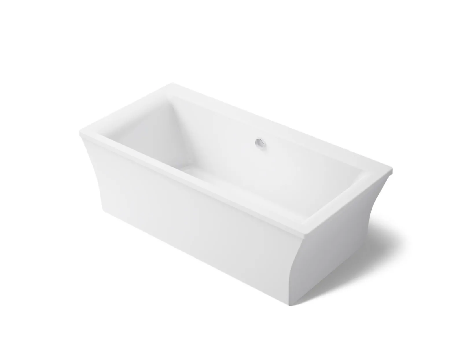 72" x 36" freestanding bath with fluted shroud^Kohler
