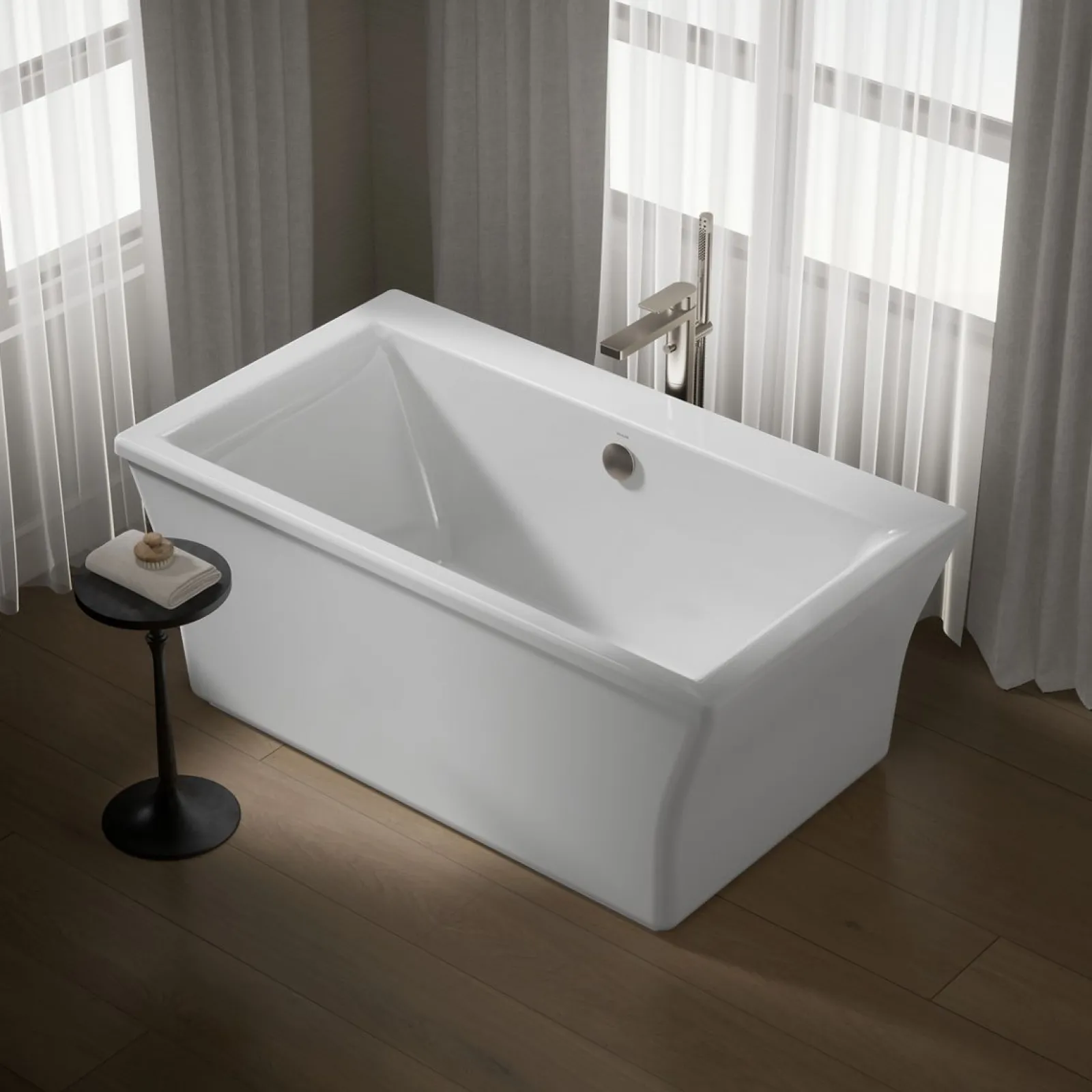 60-3/16" x 34-1/4" freestanding bath with fluted shroud^Kohler Discount