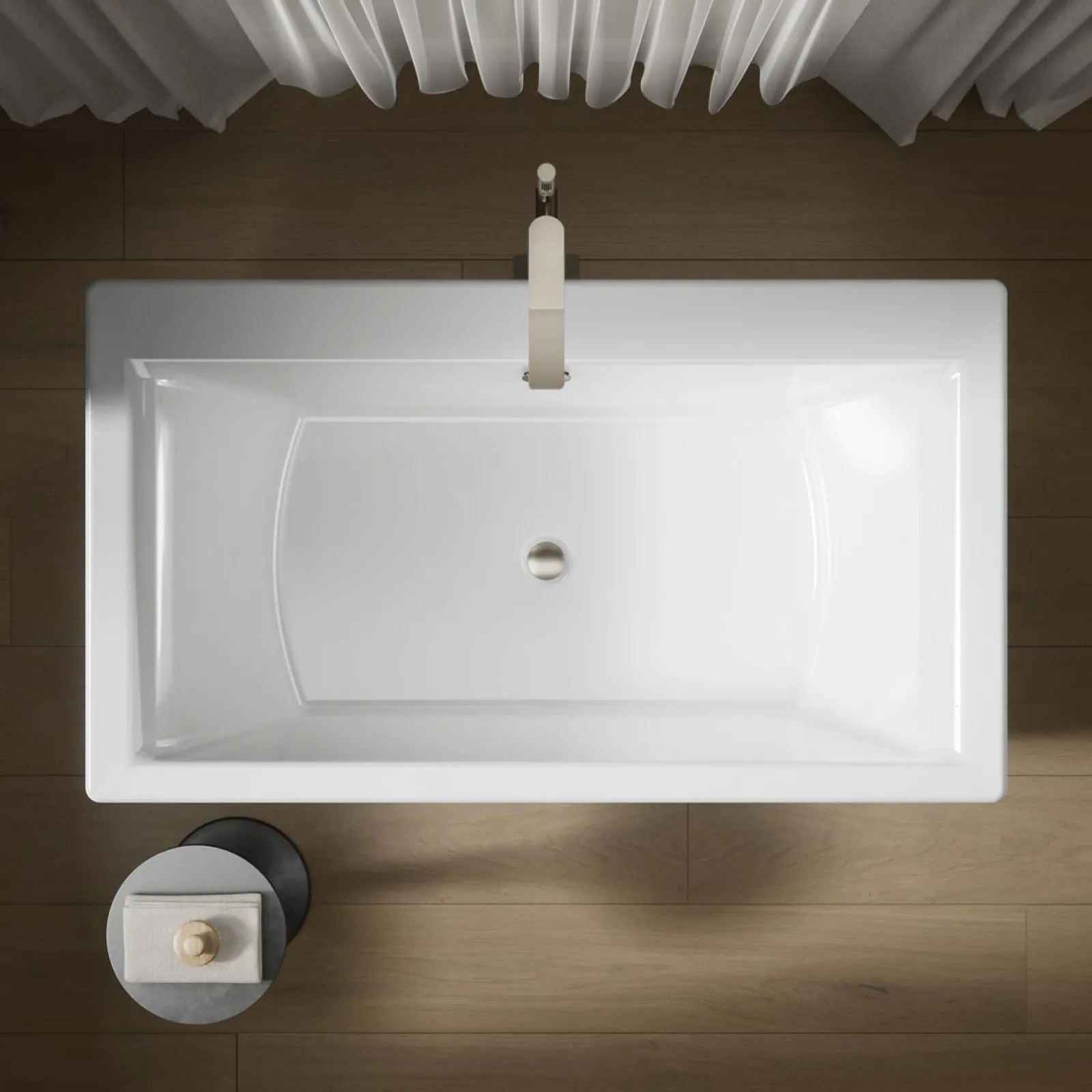 60-3/16" x 34-1/4" freestanding bath with fluted shroud^Kohler Discount