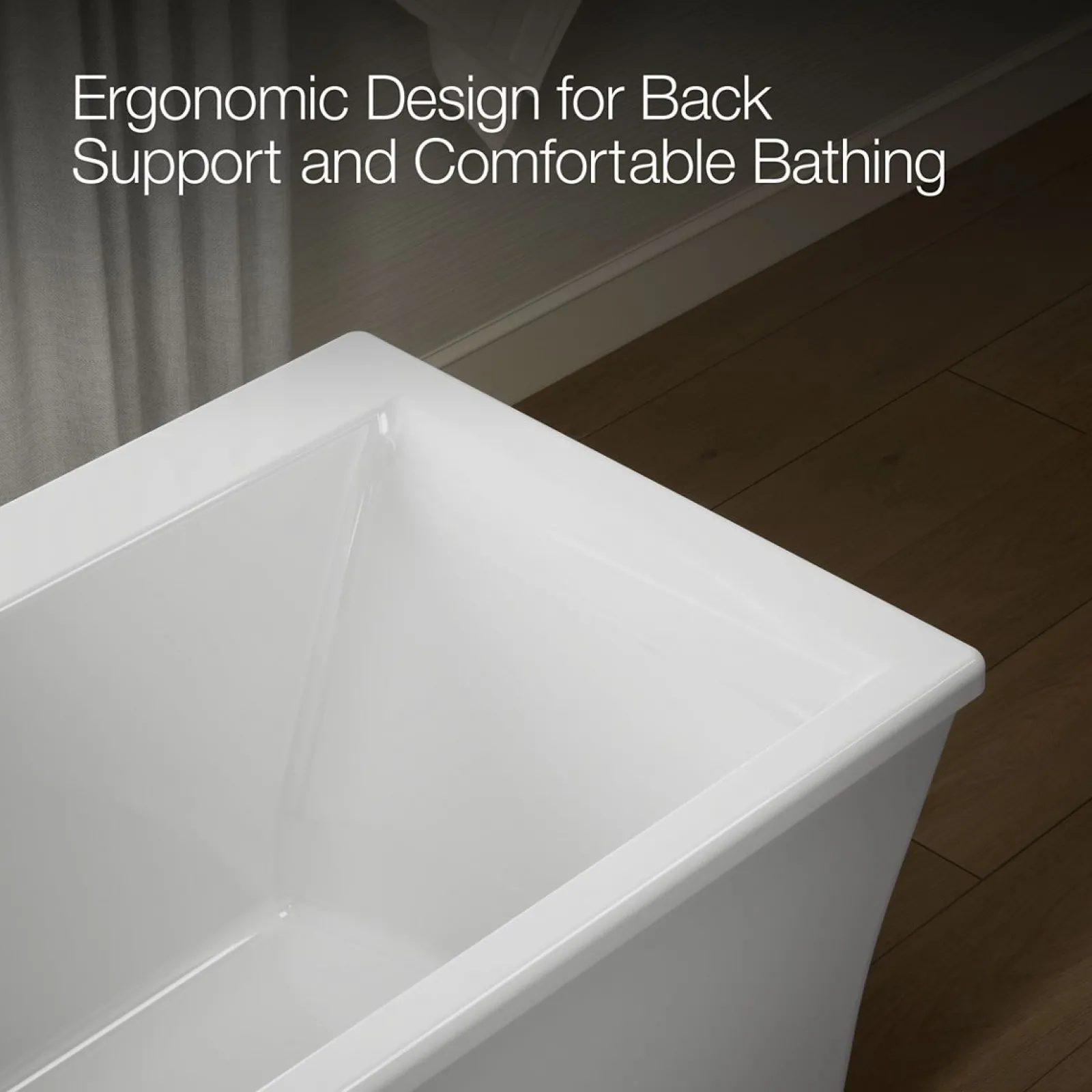 60-3/16" x 34-1/4" freestanding bath with fluted shroud^Kohler Discount