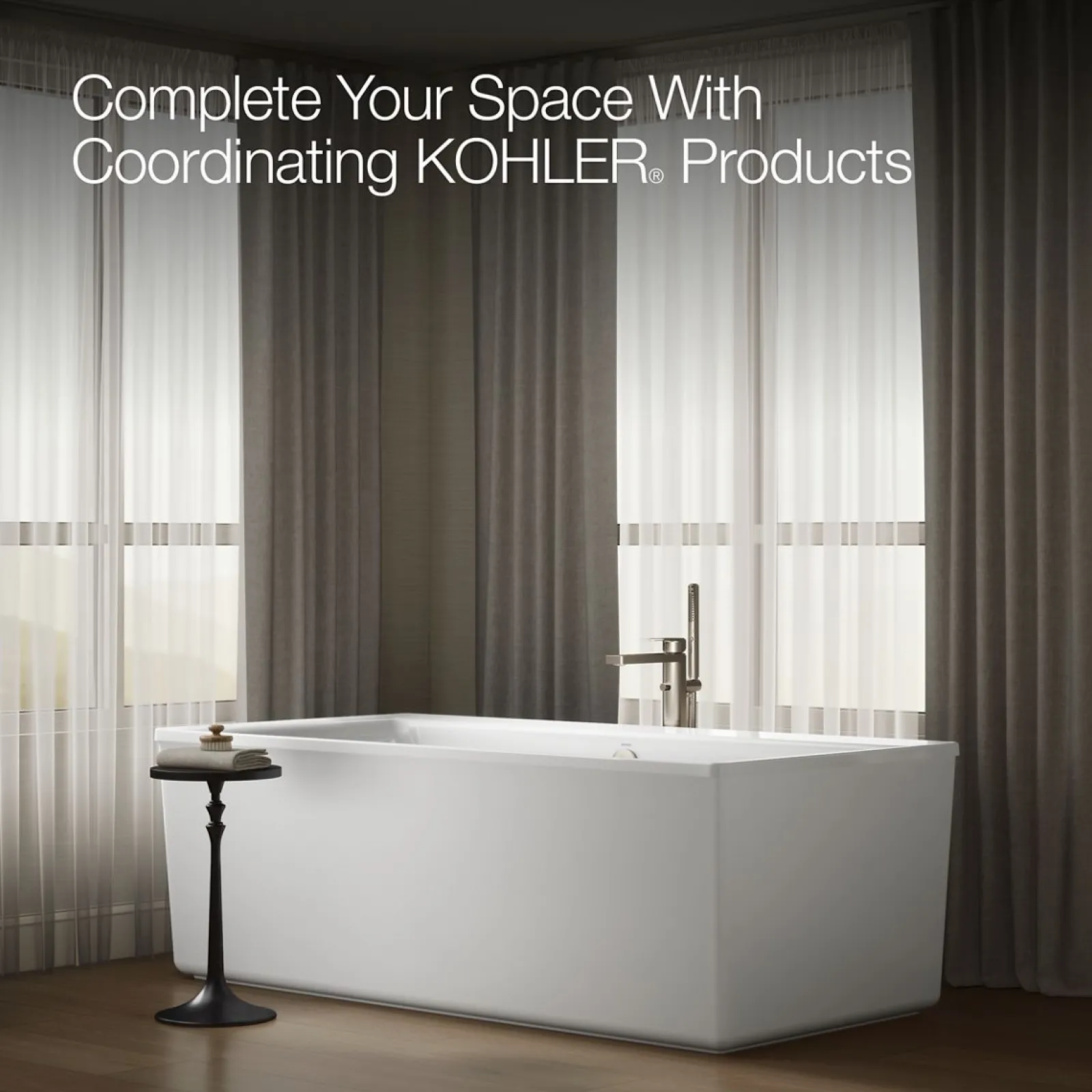 72" x 36" freestanding bath with straight shroud^Kohler Sale