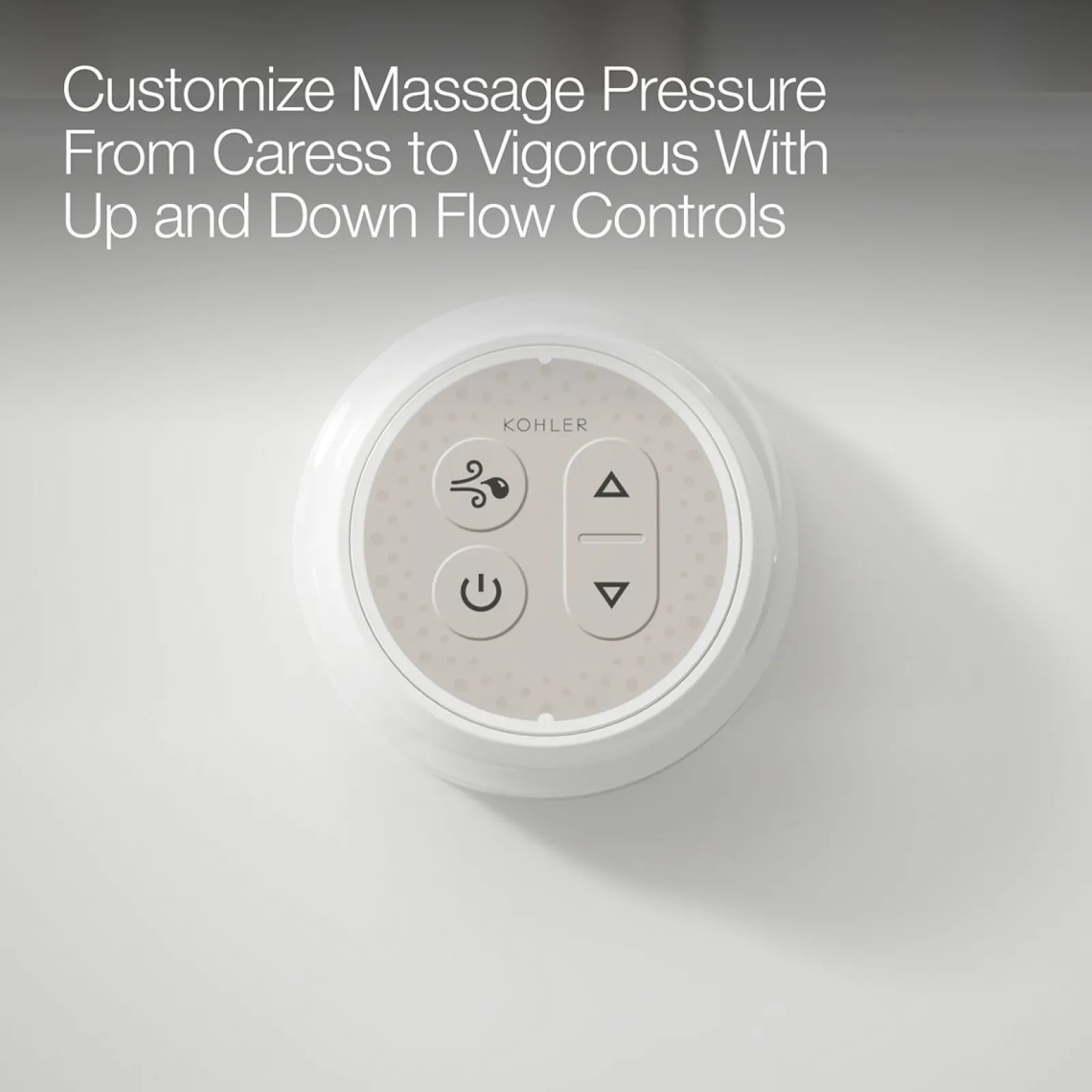 60" x 34" freestanding Heated BubbleMassage™ air bath with Bask® heated surface and fluted shroud^Kohler New