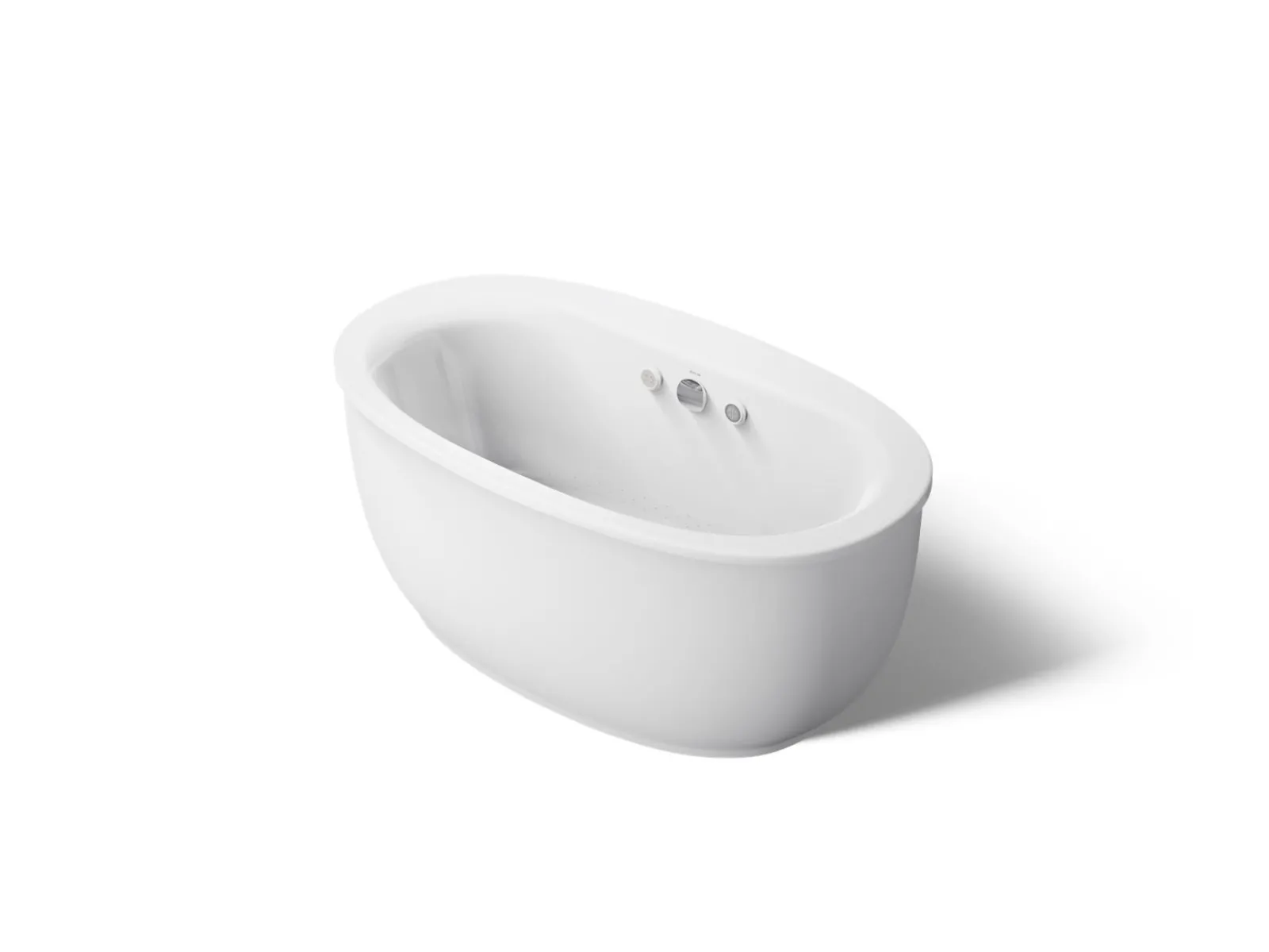60-1/2" x 34-1/2" freestanding Heated BubbleMassage™ air bath with Bask® heated surface and fluted shroud^Kohler Discount