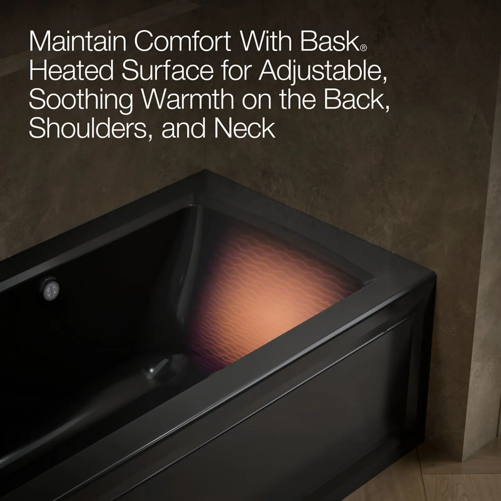 60" x 30" integral apron Heated BubbleMassage™ air bath with Bask® heated surface and left-hand drain^Kohler Discount