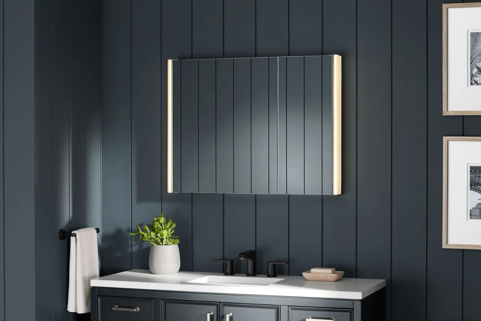 32" x 24" lighted medicine cabinet^Kohler Hot