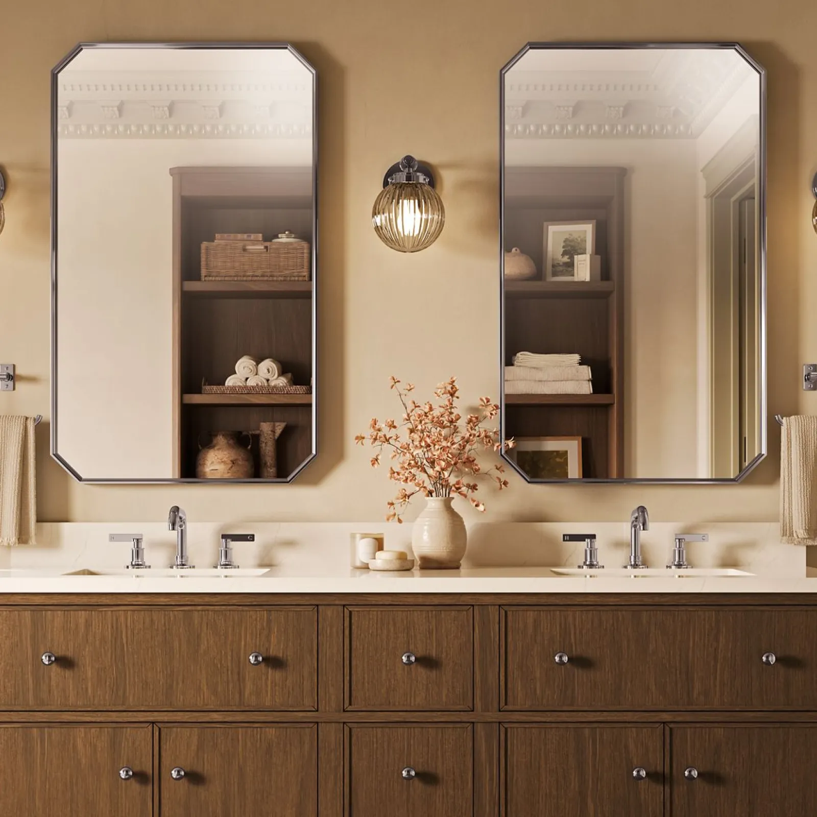 24" x 40" rectangular framed mirror^Kohler