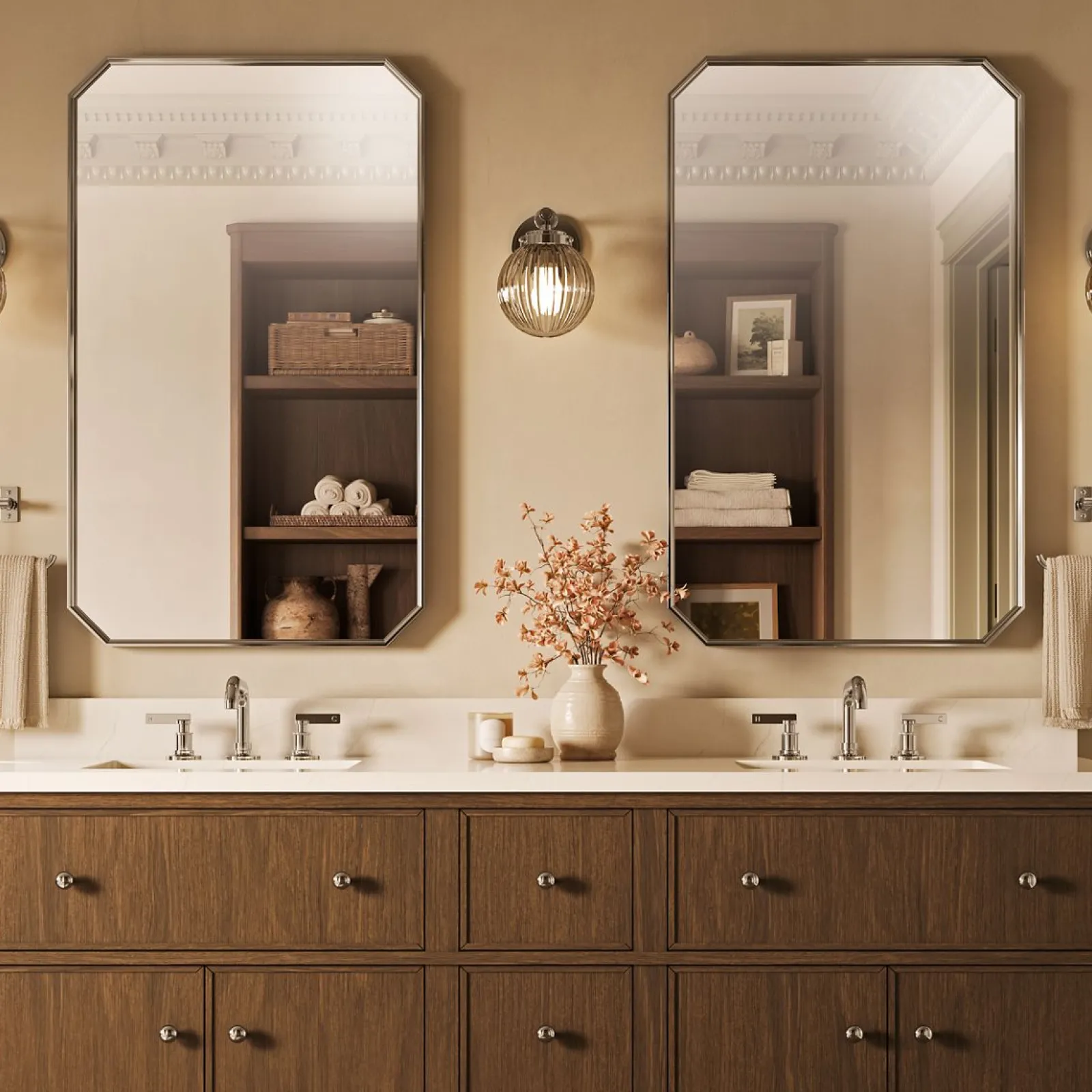 24" x 40" rectangular framed mirror^Kohler