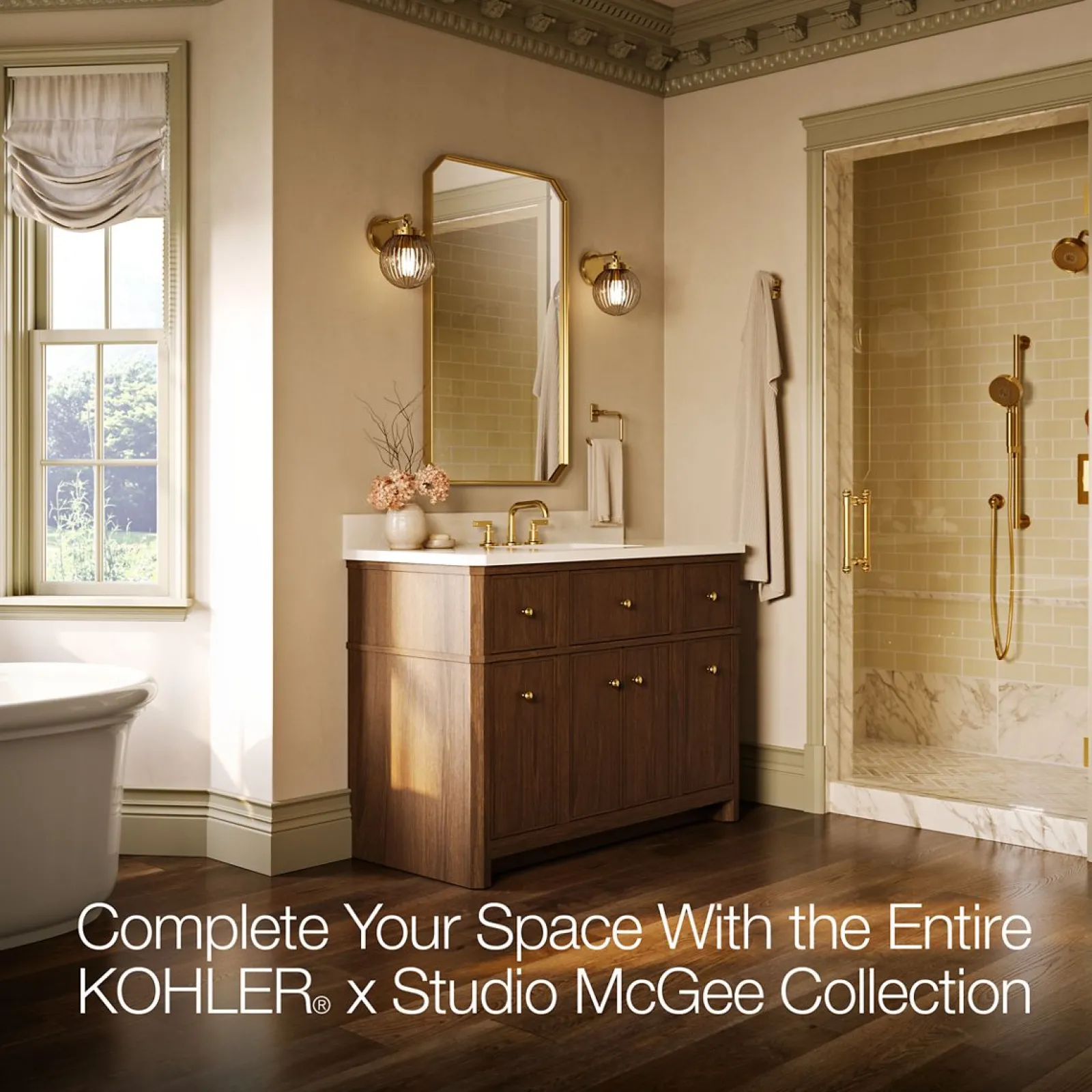 24" x 40" rectangular framed mirror^Kohler