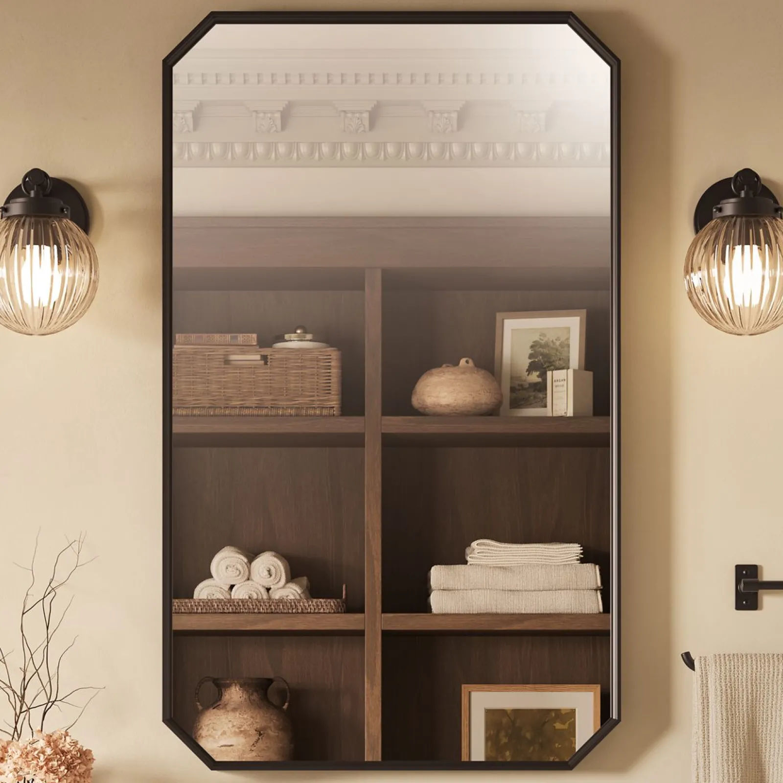 24" x 40" rectangular framed mirror^Kohler