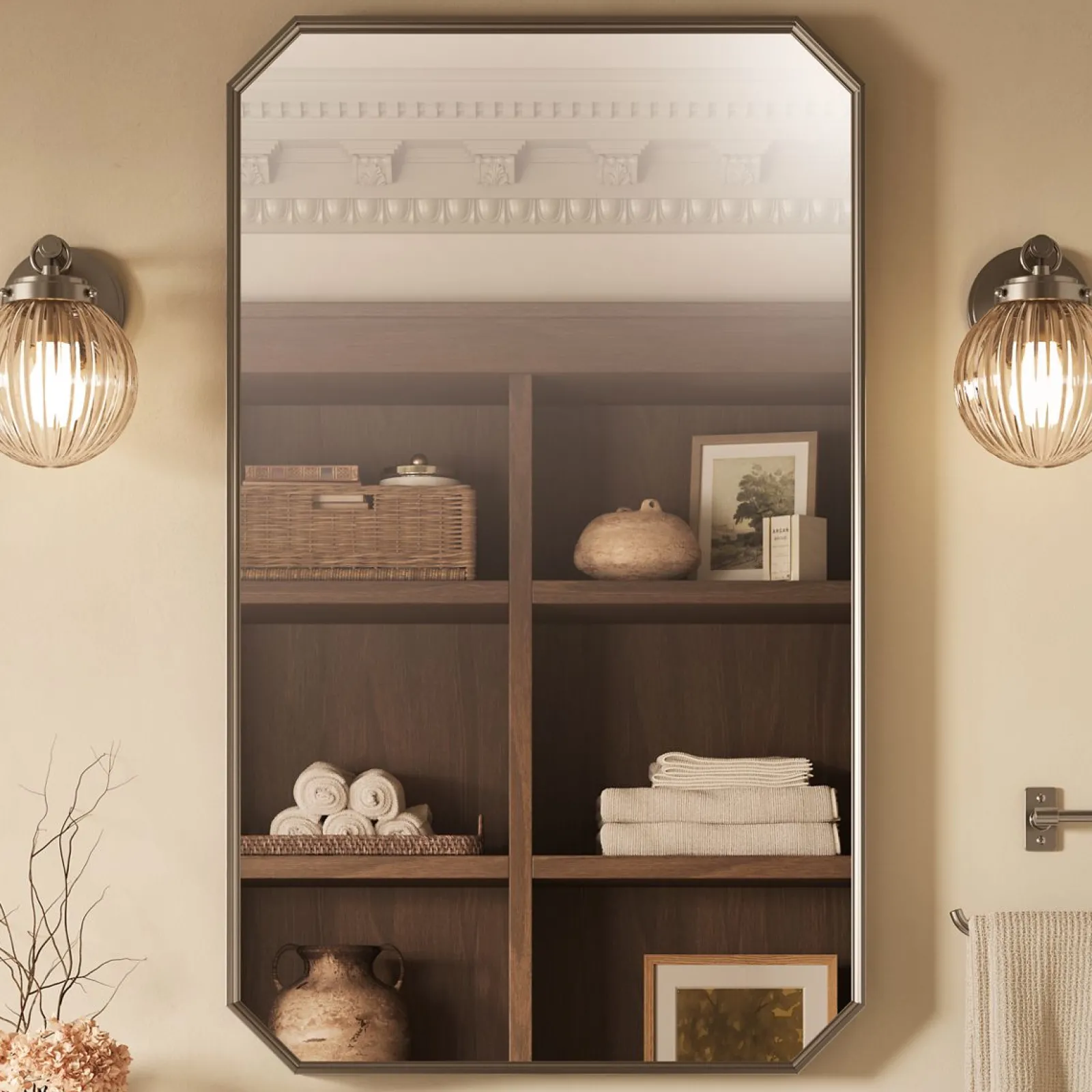 24" x 40" rectangular framed mirror^Kohler