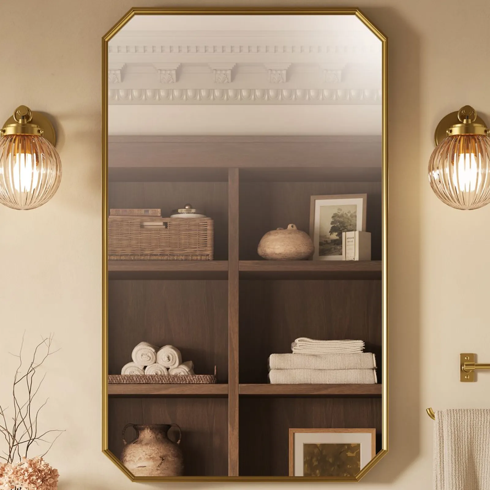 24" x 40" rectangular framed mirror^Kohler
